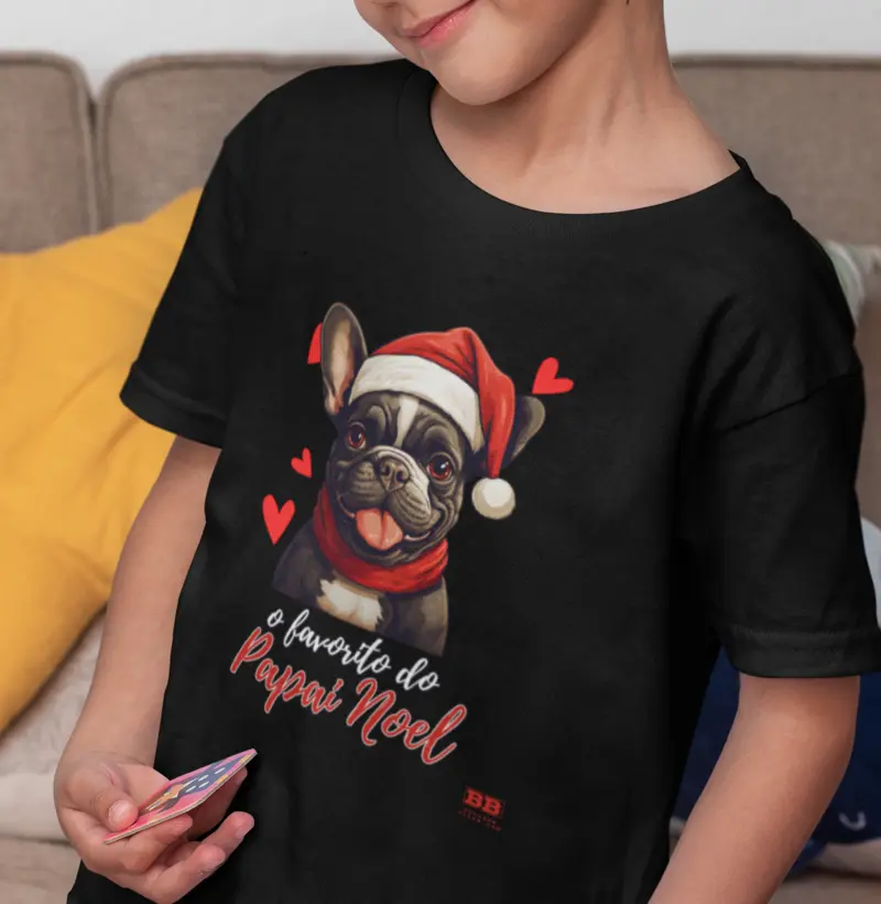 Camiseta Infantil Bulldog Frances "Favorito"