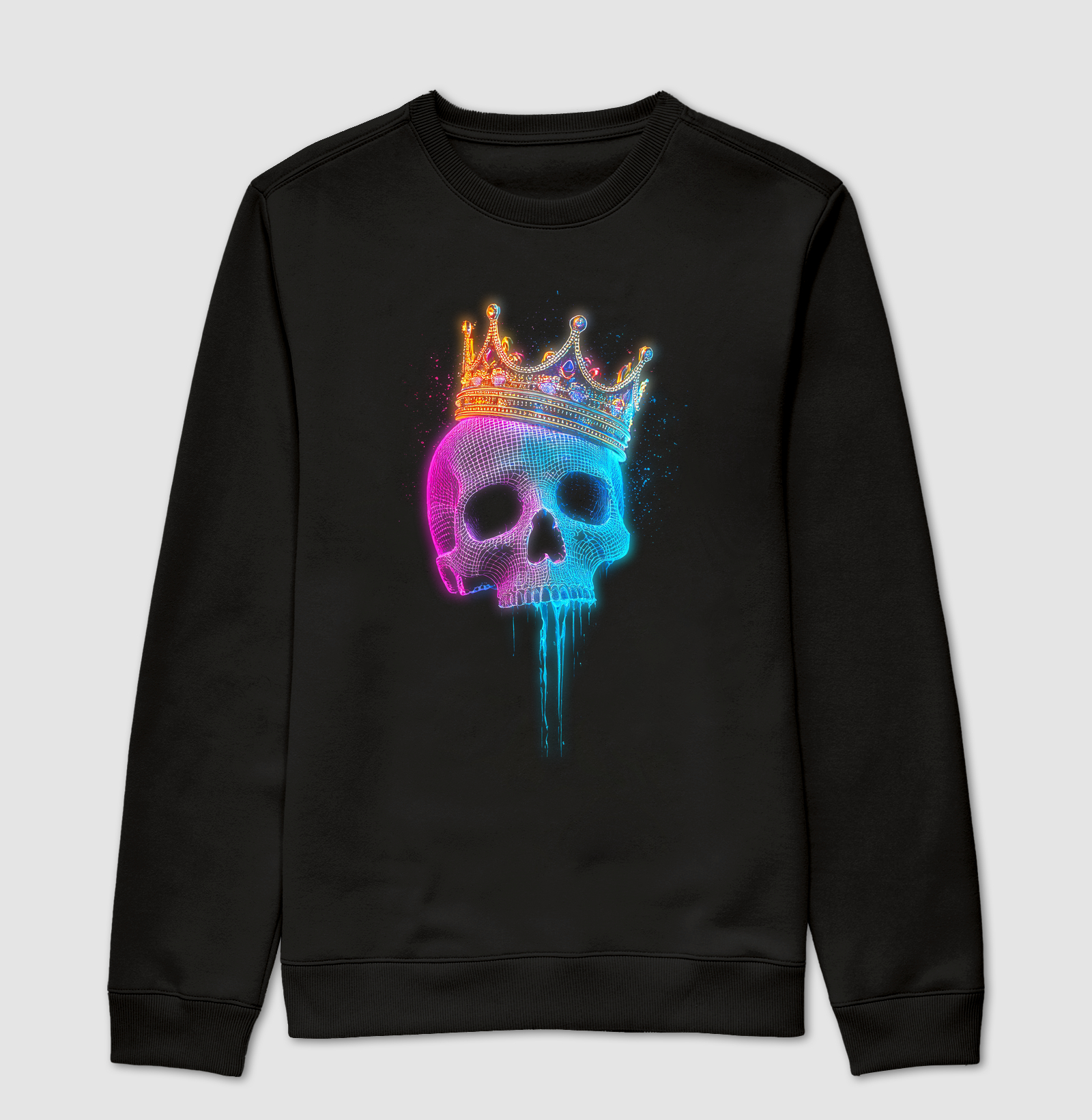 Skull Wireframe Neon