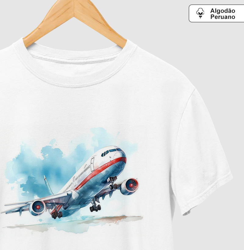 Avião aquarela