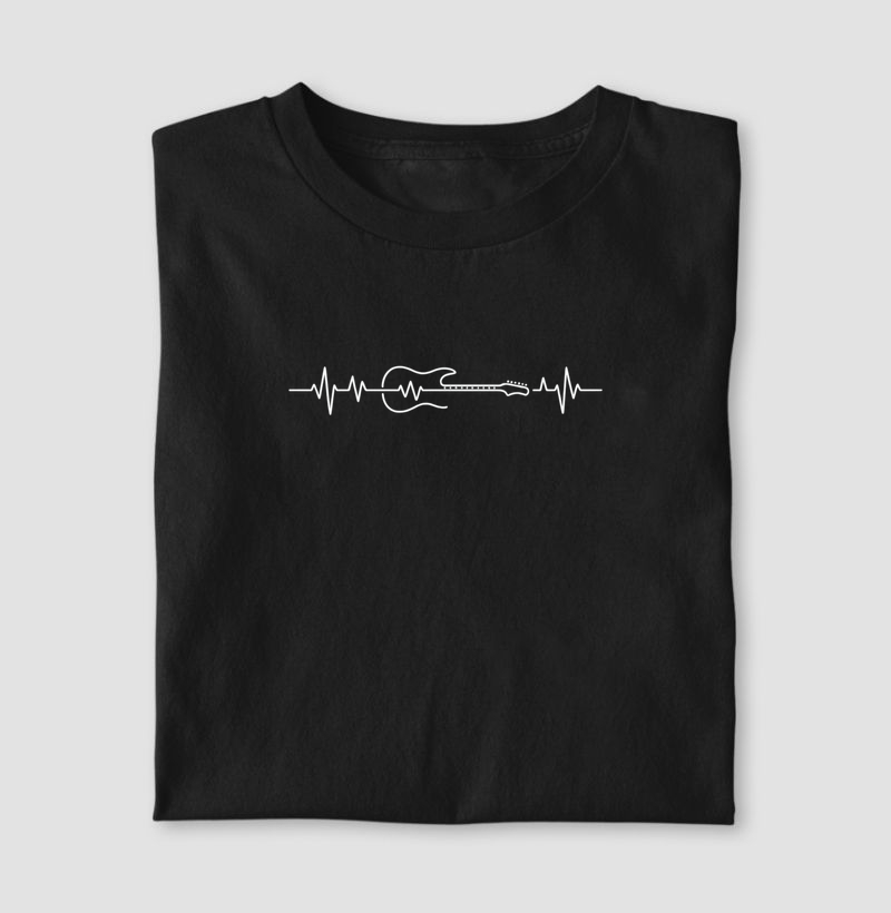 Camiseta Guitarra Eletrocardiograma