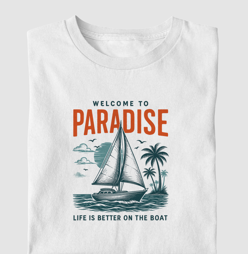 Welcome to Paradise - Algodão 30.1 