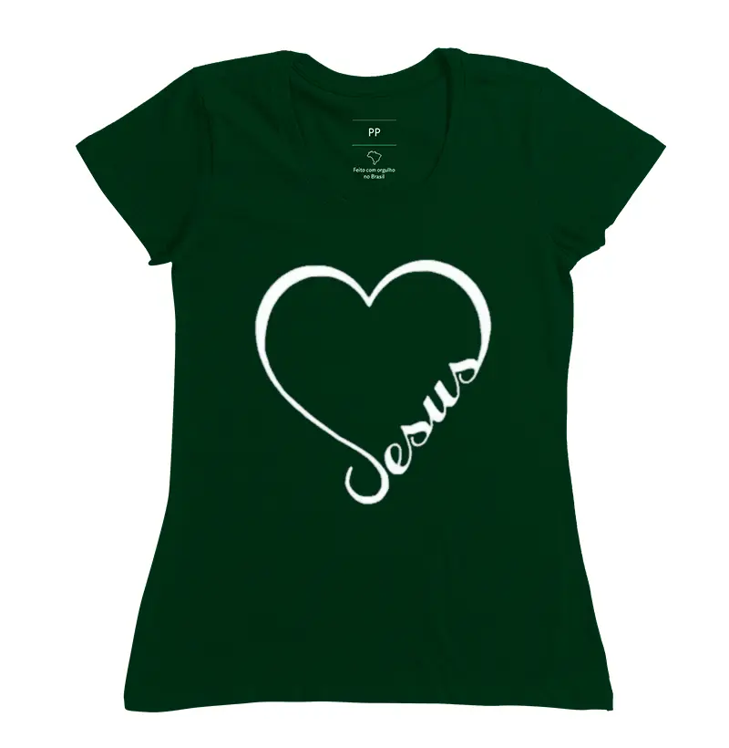 Camiseta Jesus no coração