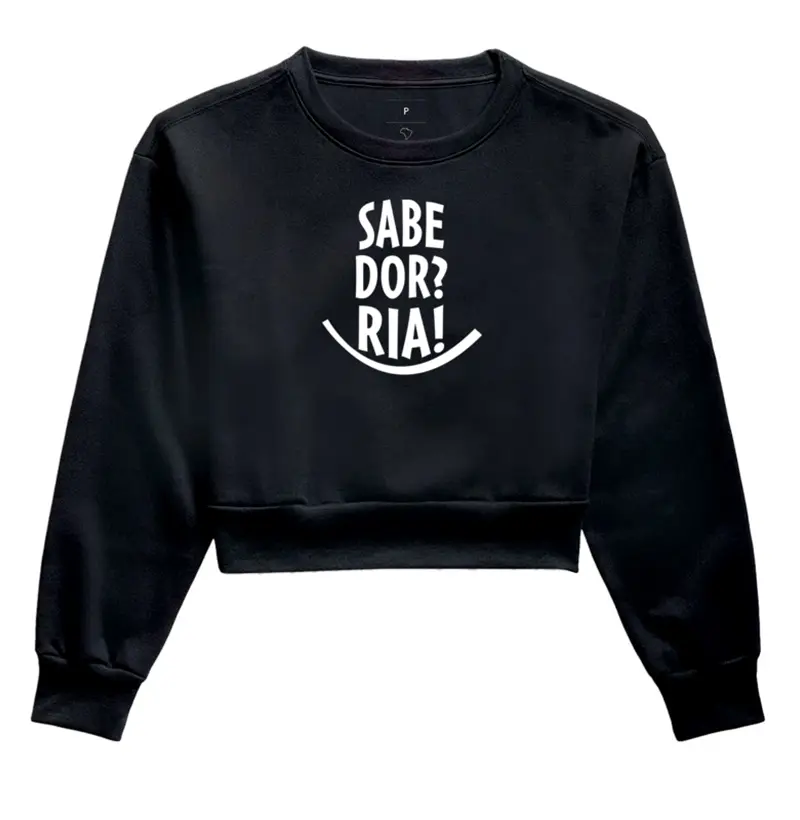 Sabe Dor Ria - Moleton Croped