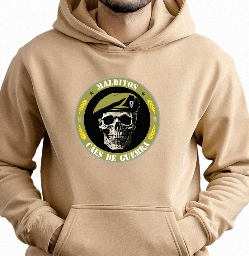 MALDITOS CÃES DE GUERRA/ Hoodie Moletom