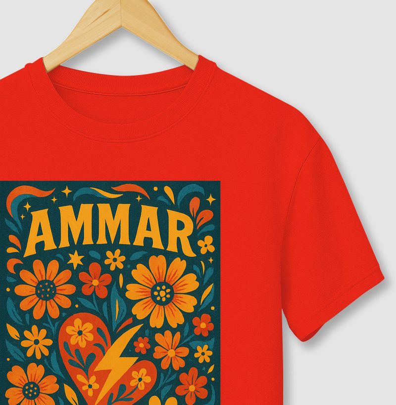 Camiseta Feminina Floral AMMAR | Estampa Floral Exclusiva – AMMAR
