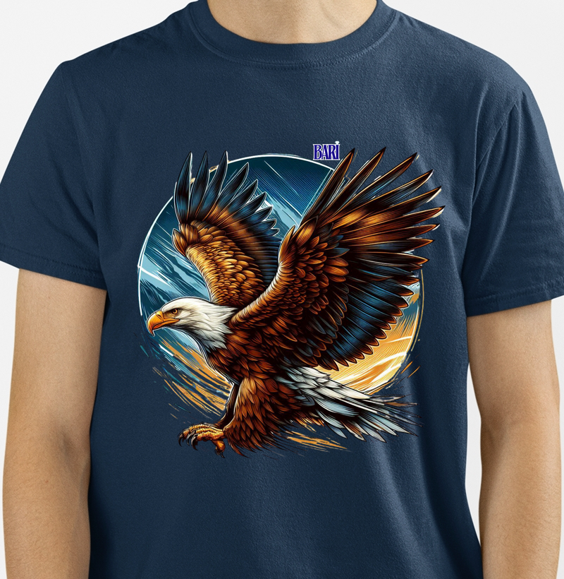 Camiseta com Estampa de Águia