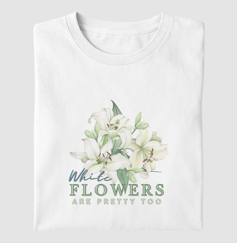 HONESTEE WHITE FLOWERS