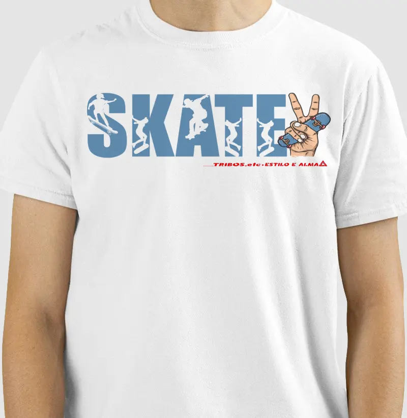 CAMISETA RESERVA.INK MASCULINA E FEMININA TRIBOS.etc ADVENTURE SKATE PAZ E AMOR