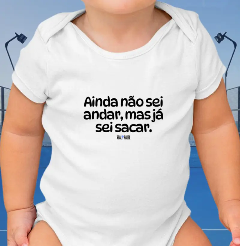 Ainda não sei andar, mas já sei sacar 