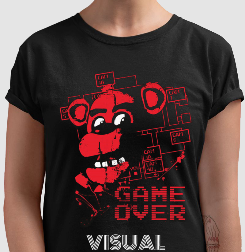 Camiseta GAME OVER 5NAF - Visual