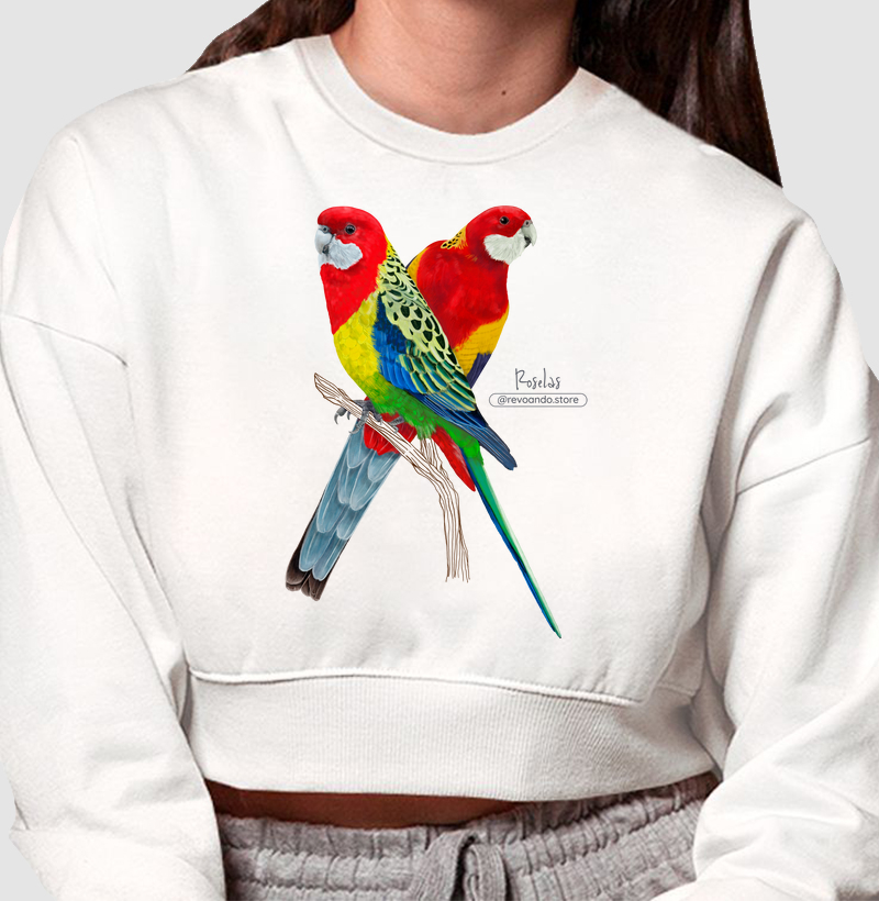 Love Friends - Roselas - Moletom Cropped