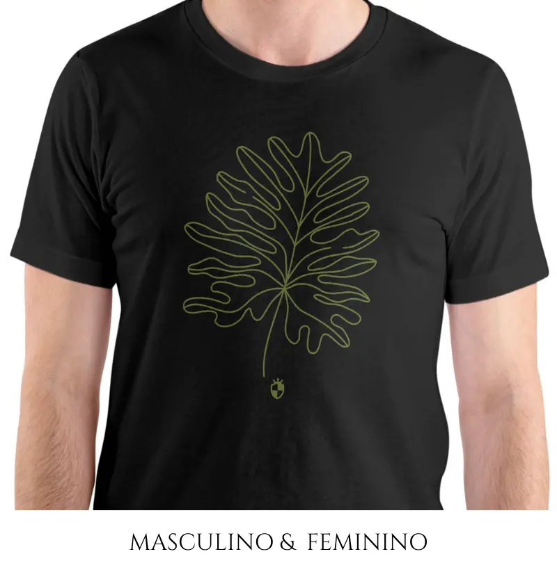 Camiseta Folha Minimalista
