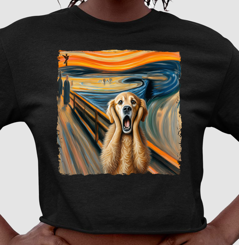O susto do Golden Retriever