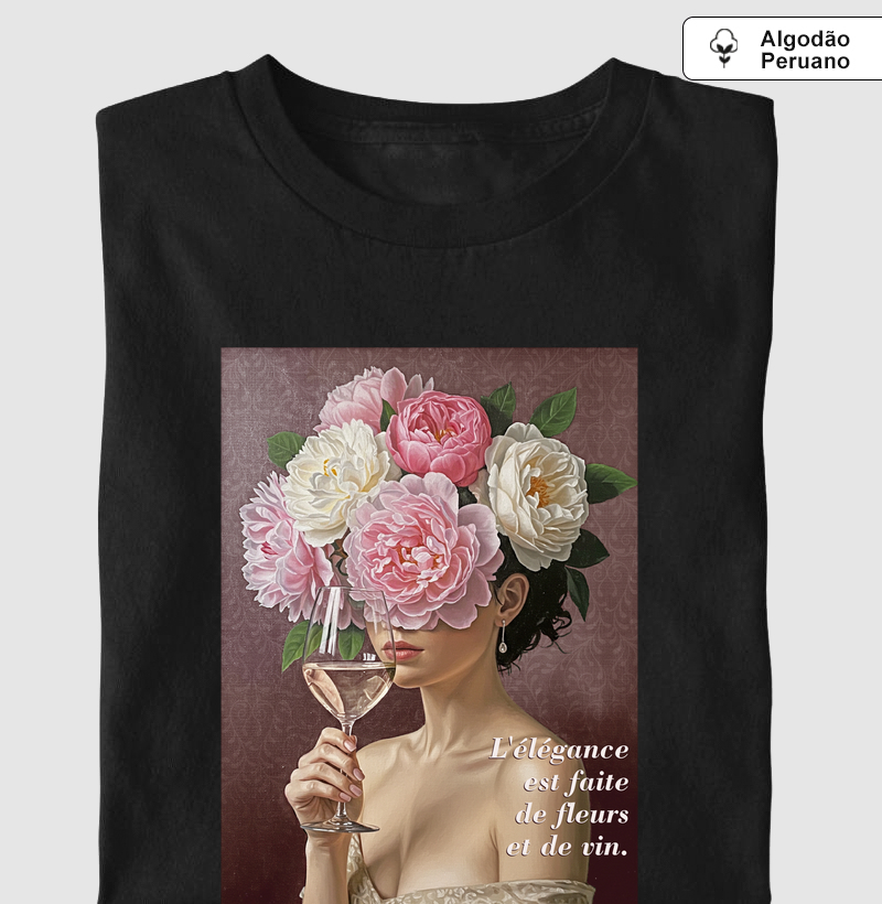 L'élégance est faite de fleurs et de vin.