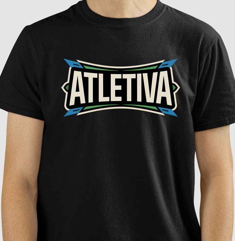 Estampa Exclusiva Atletiva | Logo Retrô Esportiva
