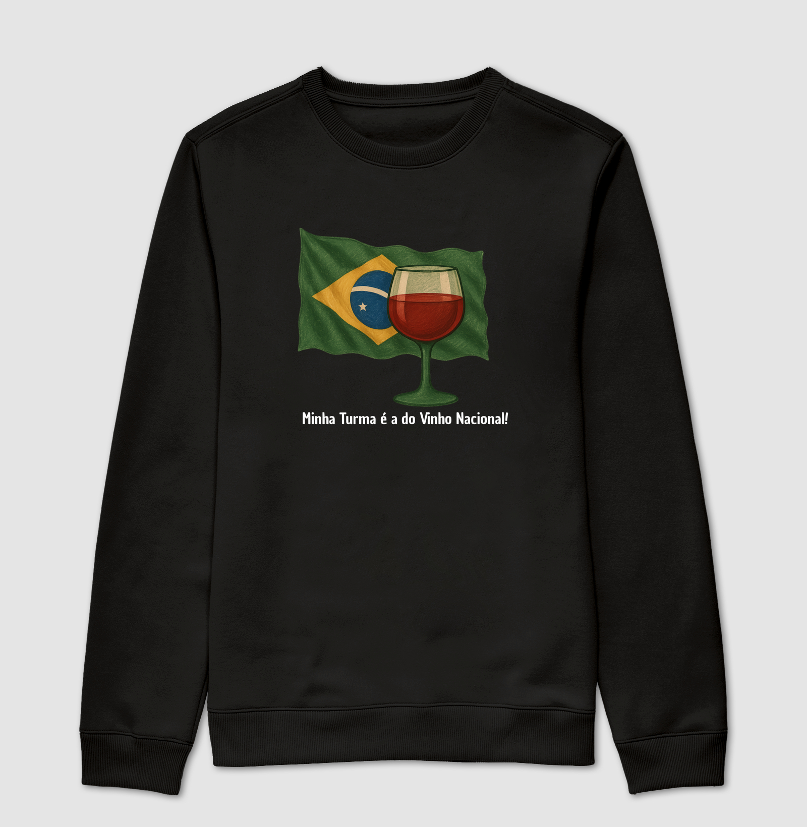 Camiseta Minha Turma é a do vinho Nacional