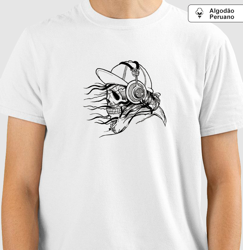 Camisa Algodão peruano Caveira Wind (V. Black)