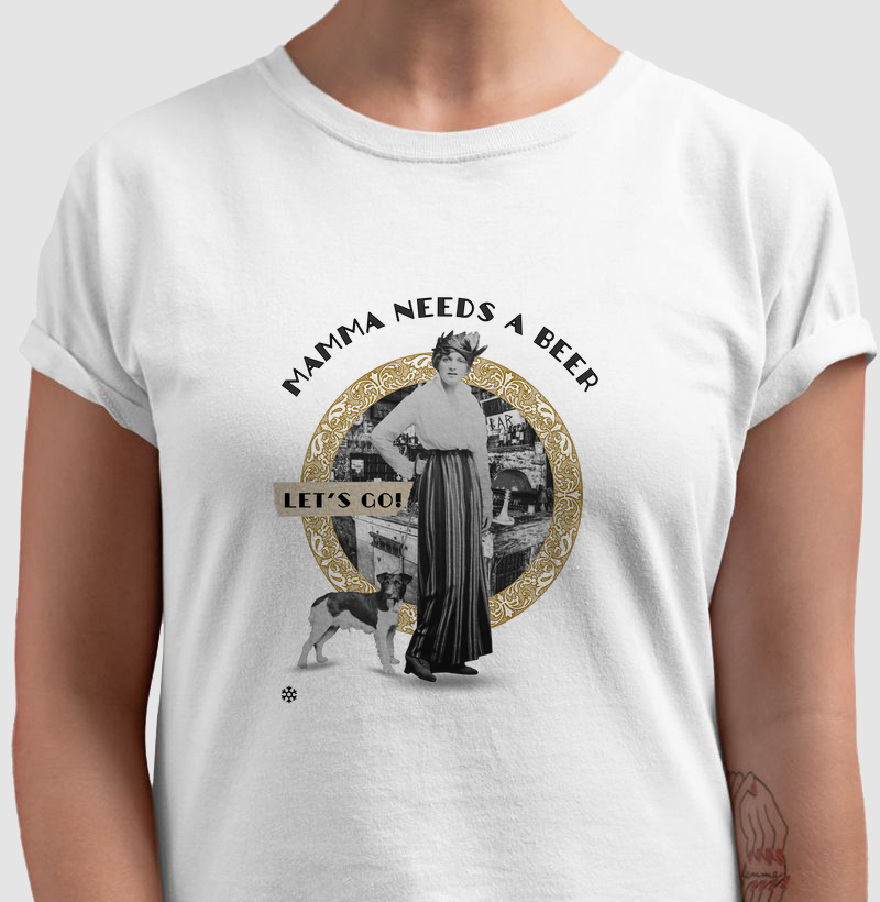 Camiseta Mamma Needs a Beer