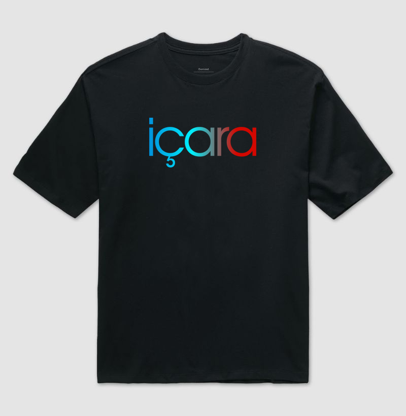 Camiseta Oversized Içara Cores da Bandeira