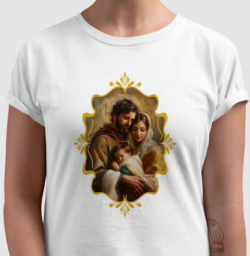 A família sagrada com José, Maria e Jesus