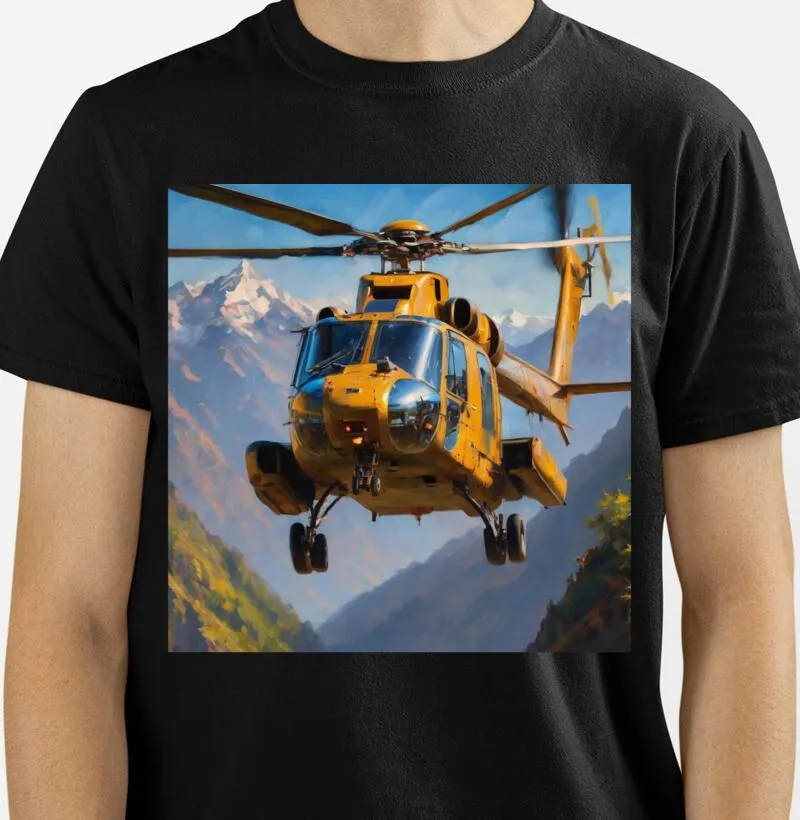 Camiseta Helicoptero pouso