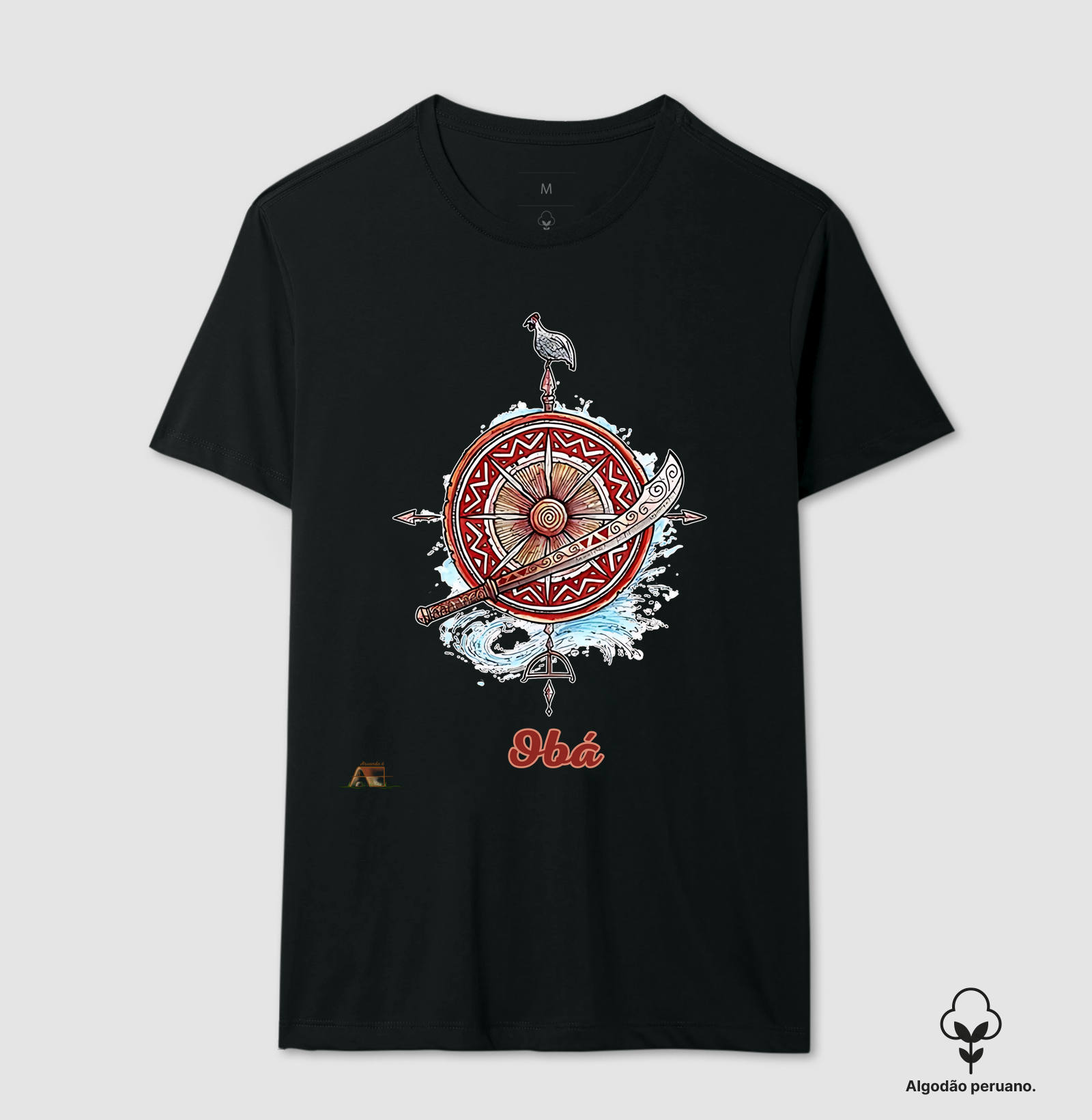 Camiseta Aruanda ê Armas de Obá Poder Feminino em Cada Traço