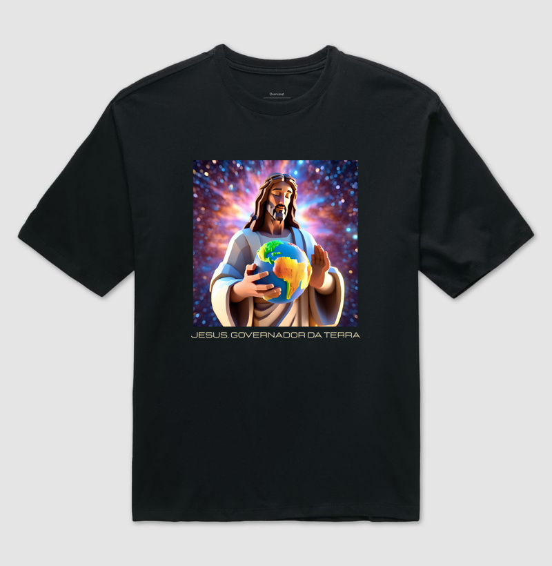 Camiseta Jesus, governador da Terra