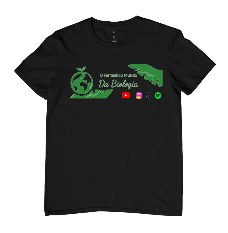 Camiseta o Fantastico Mundo da Biologia