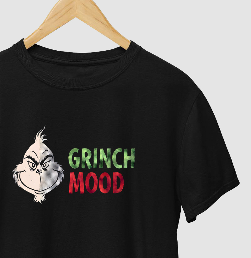 Camiseta Grinch Mood – Natal no Estilo Sarcástico
