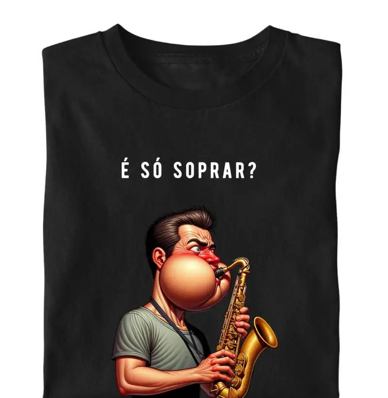 É só soprar no saxofone