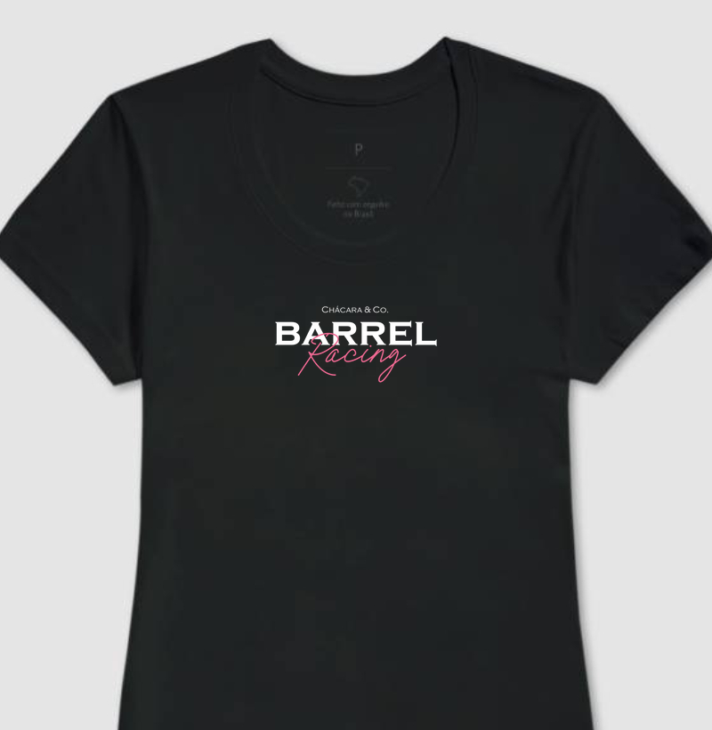 Camiseta feminina - Barrel racing