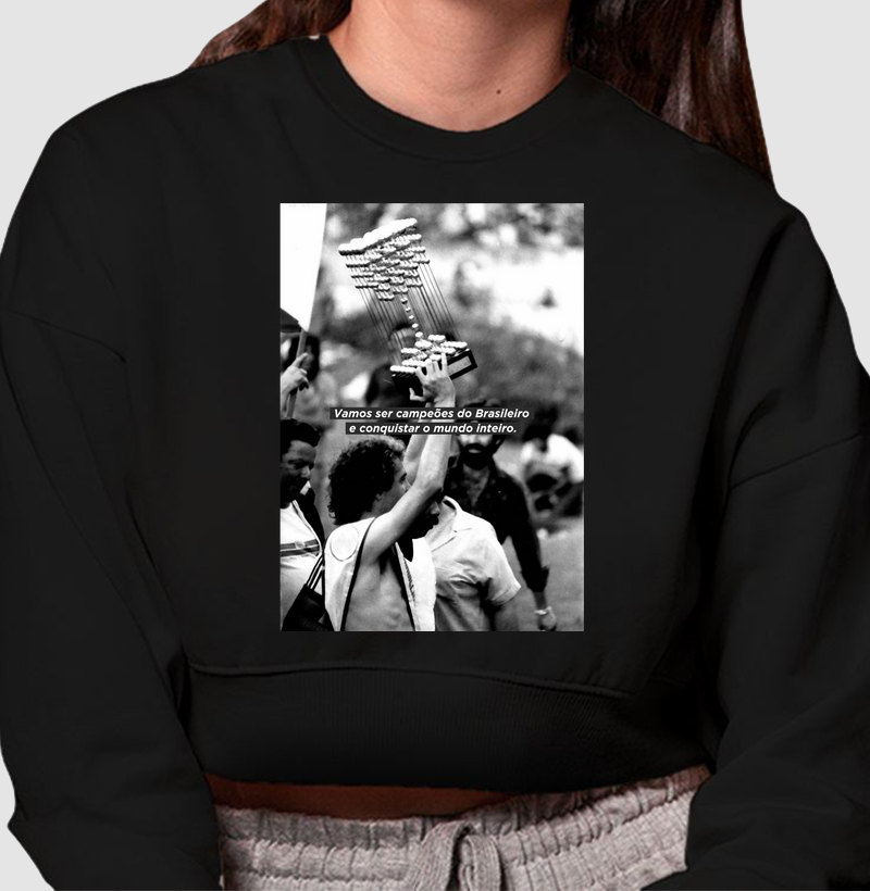 Moletom Cropped Campeão Brasileiro