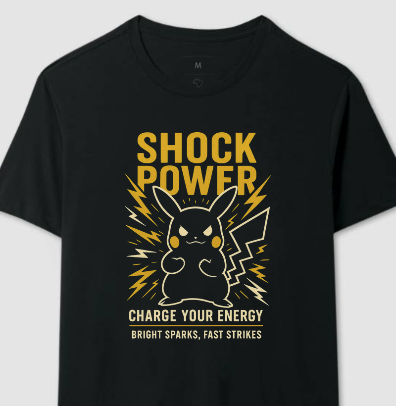 Shock Power Pikachu Pokémon Retro Series
