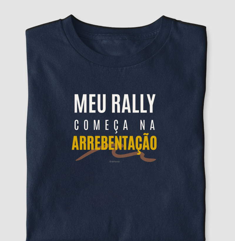 Meu rally começa na arrebentação.