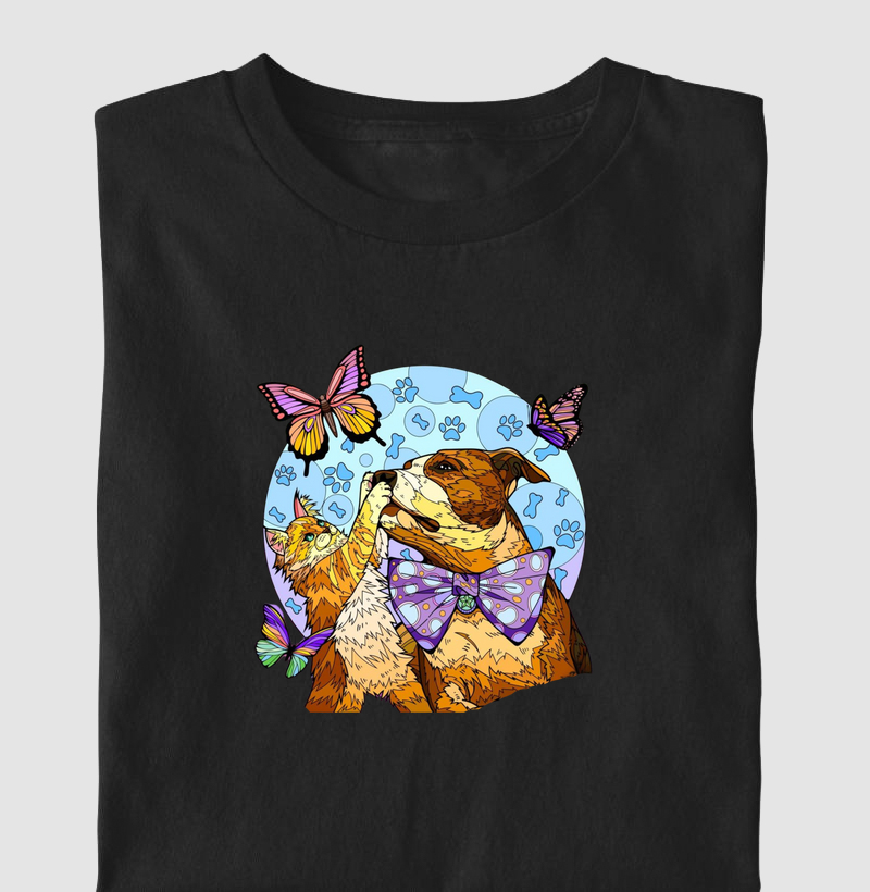 Pit, cat e butterfly