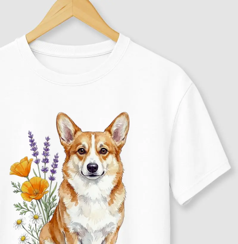 Corgi Floral Encanto