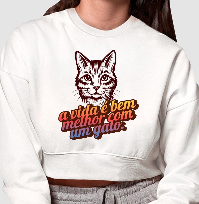 A vida é bem melhor com um gato