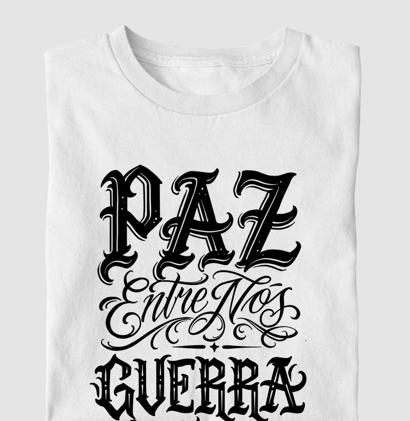Camiseta Paz Entre Nós Preto - Infantil