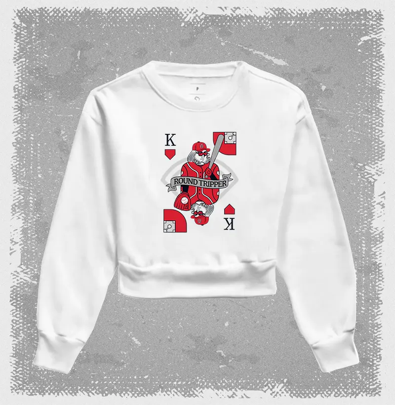 Moletom cropped Baseball King