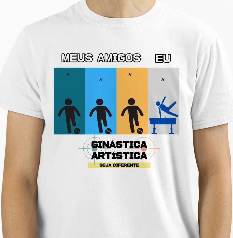 Camiseta Ginástica Artistica - Amigos Perna de Pau
