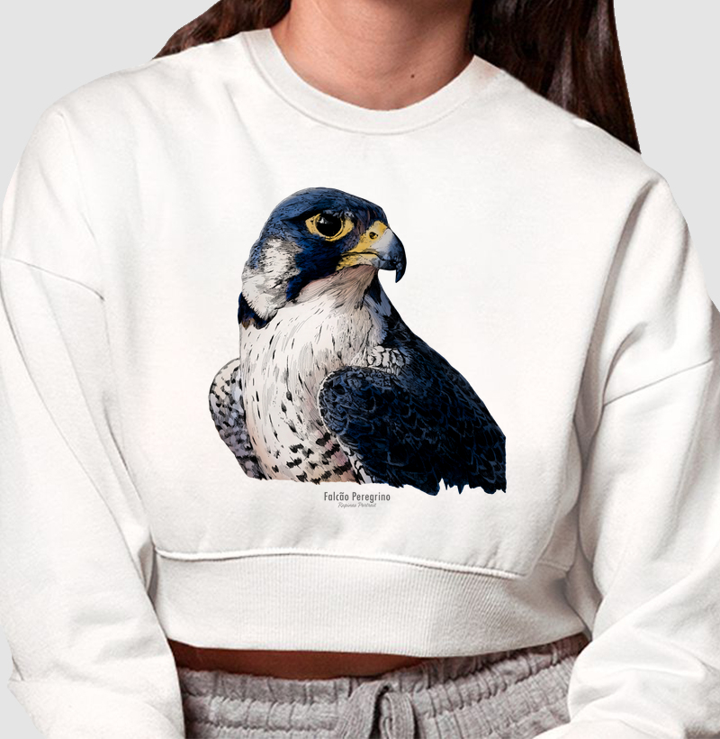 Falcão Peregrino Inky - Moletom Cropped