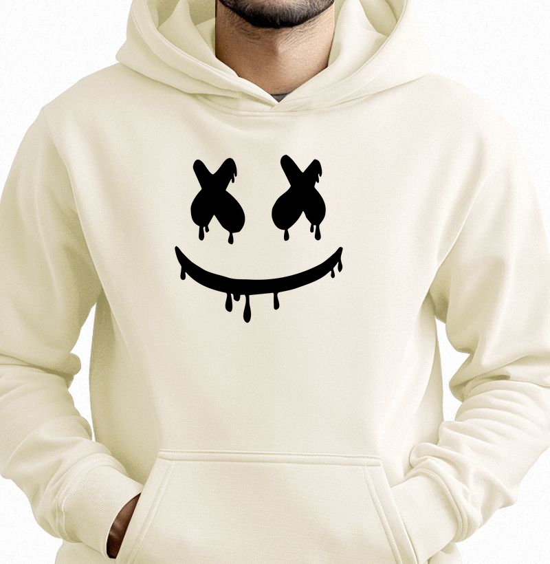 Moletom Hoodie - Fake Smile (V. Black)