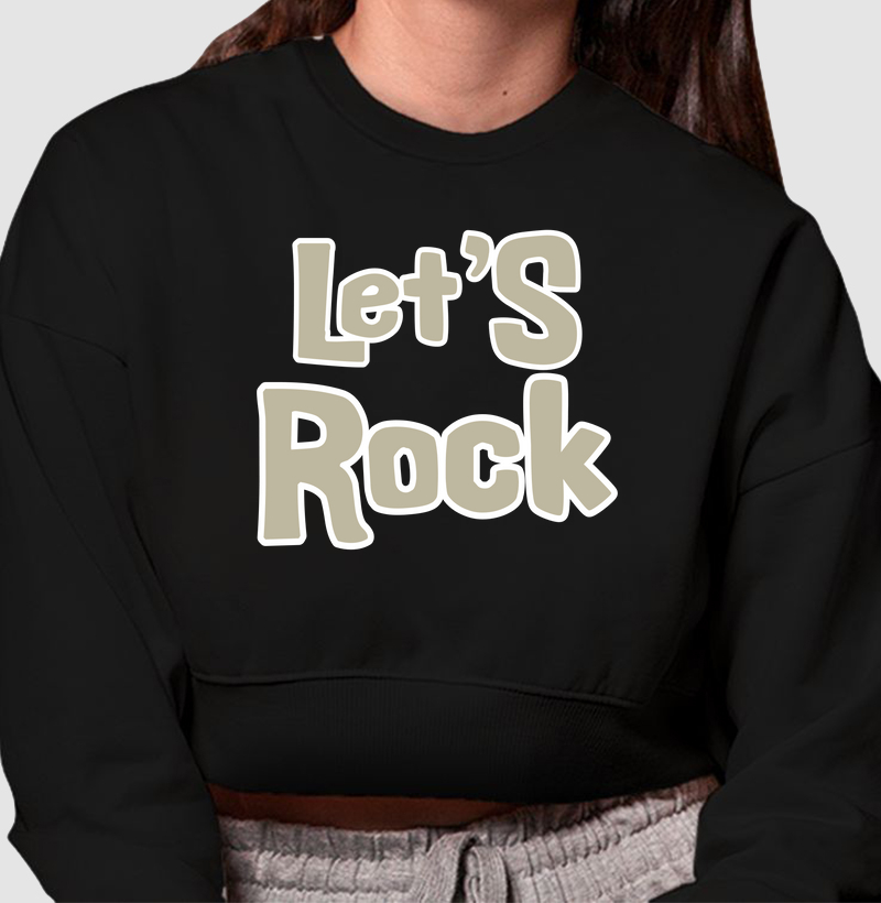 Let’s Rock: Moletom Cropped - Vibração e Estilo para os Amantes do Rock