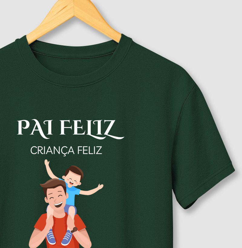 Pai feliz criança feliz