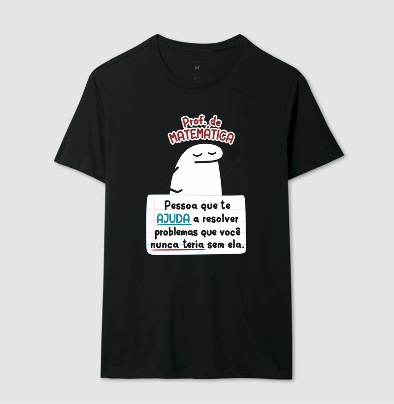 Camiseta professor divertido matemática