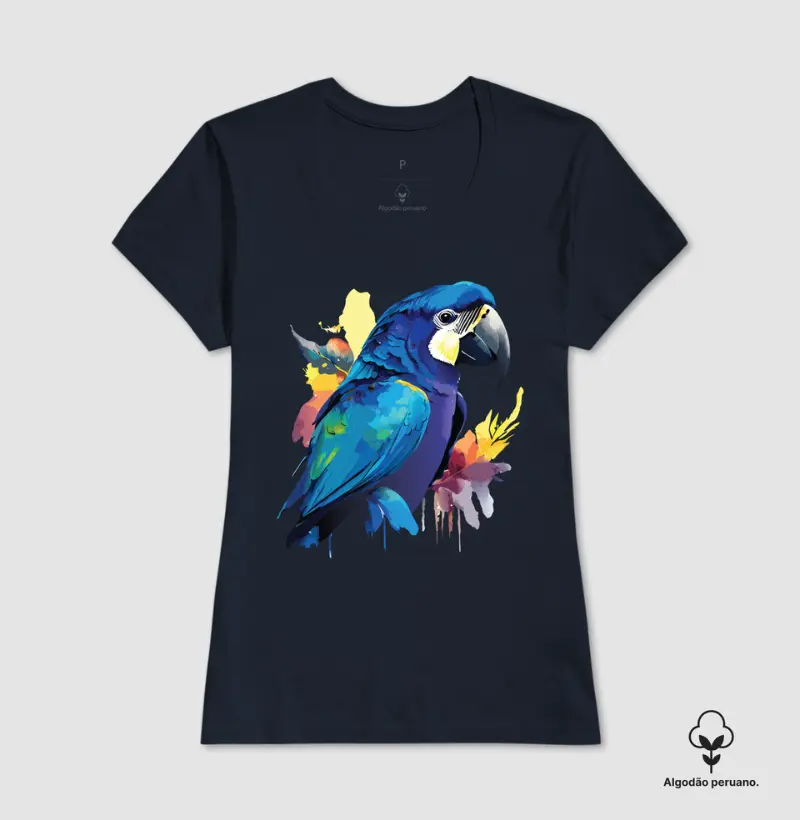 Arara azul feminina