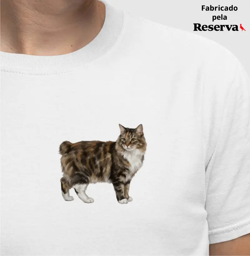 Gato Cymric Minimalista