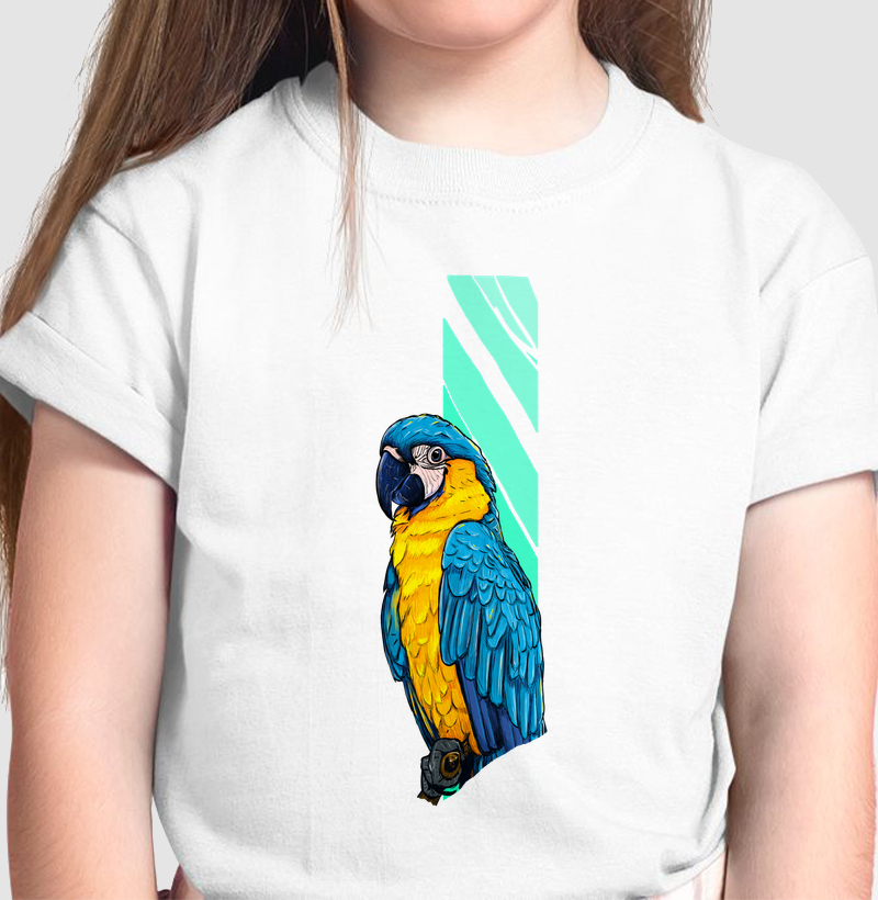 Camiseta Infantil A Arara Canindé