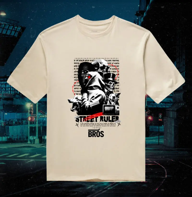 Camiseta Oversized Brós STREET RULES