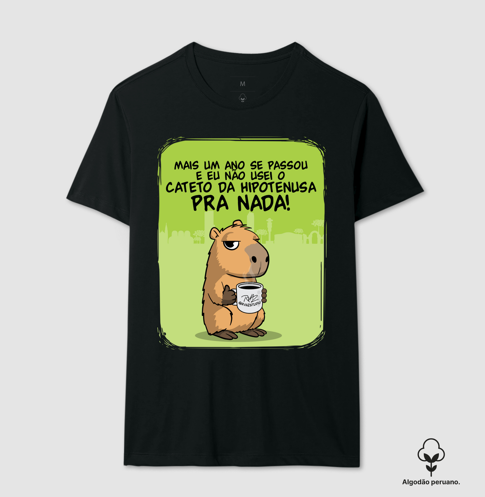 Camiseta Capivara Cateto da Hipotenusa